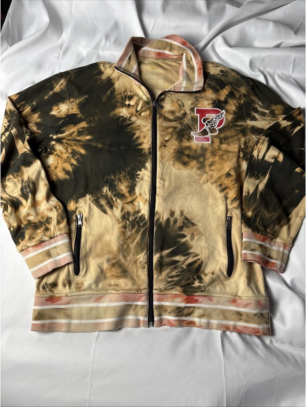 Polo Ralph Lauren Tie-Dye Zip-Up Jacket with Winged Foot Emm